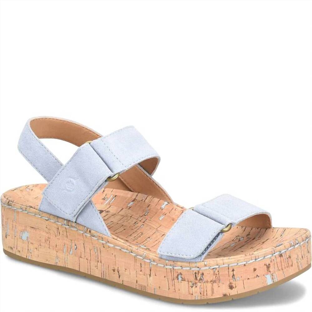 NEW BORN women's sloan sandals in grey nuvola suede